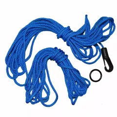 Plastica 12' Leading Edge Cord Kit with Hook and Ring in Blue