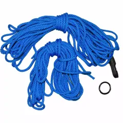 Plastica 16' Leading Edge Cord Kit with Hook and Ring in Blue