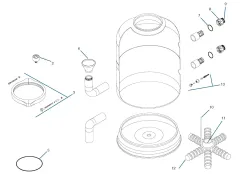 Image of Endurance Sand Filter Exploded Diagram