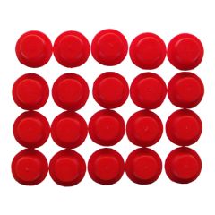 Red Plastic Plugs pack 20