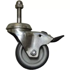 Plastica Slidelock 38mm Braked 3in Castor - Type 2 (black tyre) 