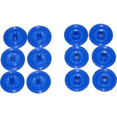 Plastica Blue Press Fix Connectors Pack of 20
