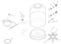 Image of Endurance Sand Filter Exploded Diagram