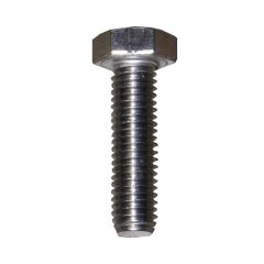 Screw M8 x 30 hex head set screw s/s A2